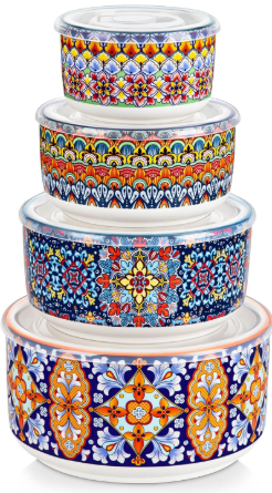 vancasso Mixing Bowls with Lids Set of 4